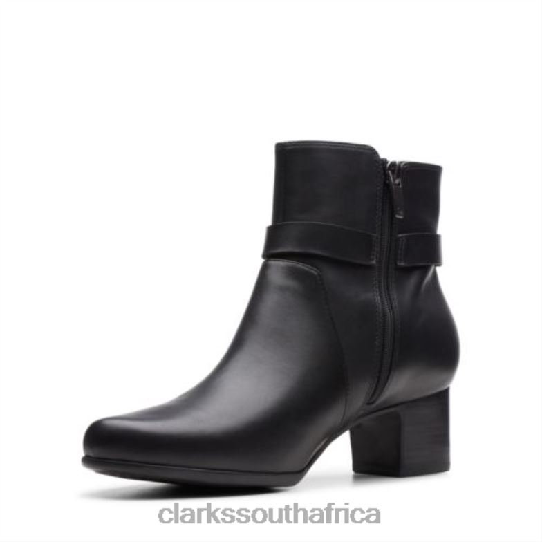 Clarks Un Damson Mid Black Leather 840404226 Unisex Clarks Black Leather