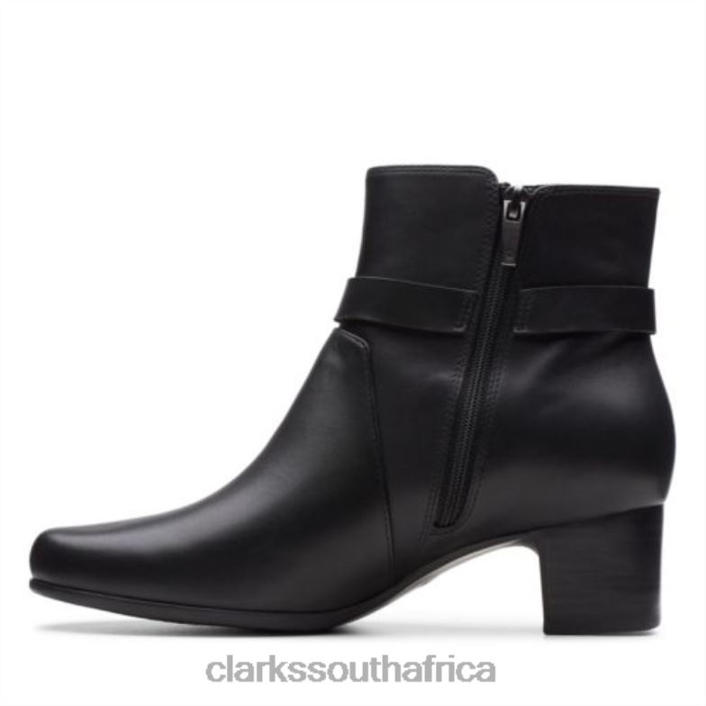 Clarks Un Damson Mid Black Leather 840404226 Unisex Clarks Black Leather