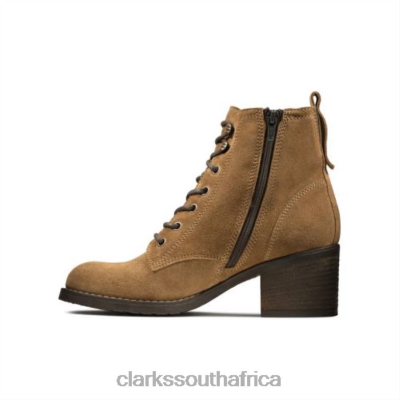 Cognac Suede Thornby Lace Clarks 840404124 Unisex Clarks Cognac Suede