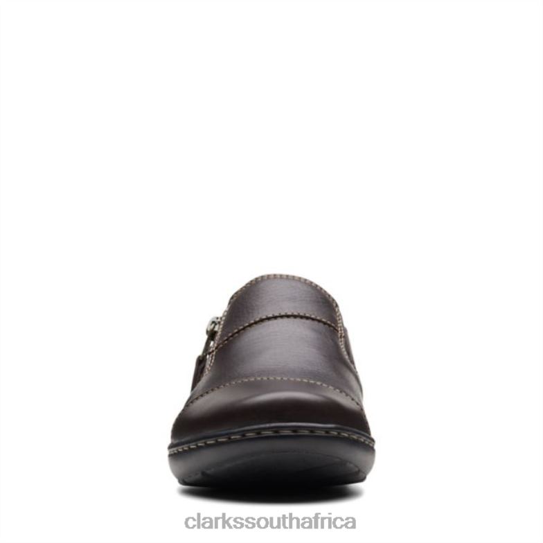 Cora Harbor Dark Brown Leather Clarks Dark Brown Leather 840406253 Unisex Clarks Dark Brown Leather