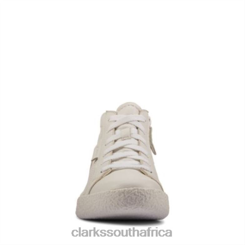 Craft Cup Hi Clarks White Leather 840404341 Unisex Clarks White Leather