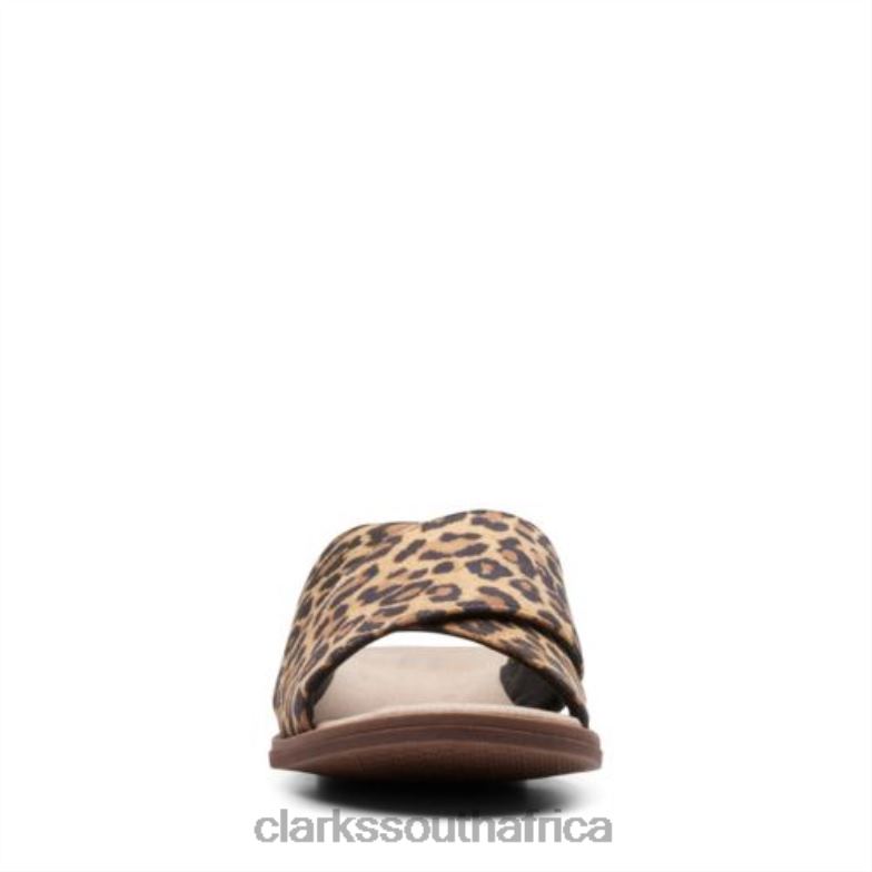 Declan Ivy Clarks Tan Leopard Suede 840404277 Unisex Clarks Tan Leopard Suede