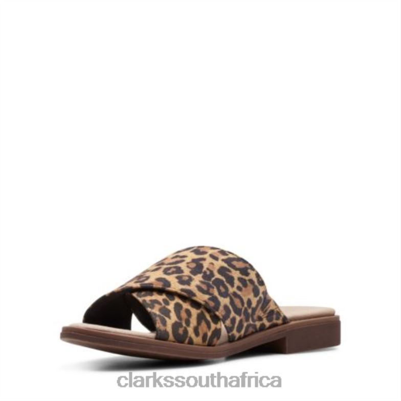 Declan Ivy Clarks Tan Leopard Suede 840404277 Unisex Clarks Tan Leopard Suede