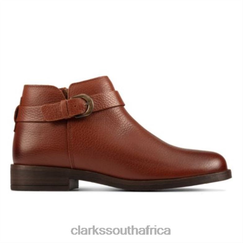 Demi 2 Tone Clarks Dark Tan Leather 840404223 Unisex Clarks Dark Tan Leather