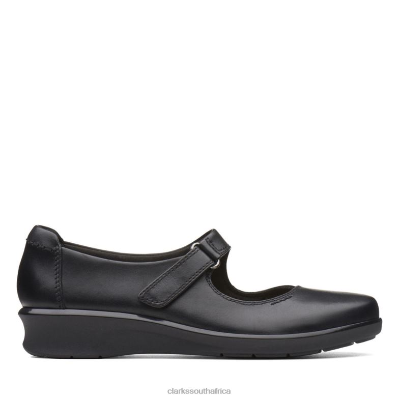 Hope Henley Black Leather Clarks Black Leather 840405071 Unisex Clarks Black Leather