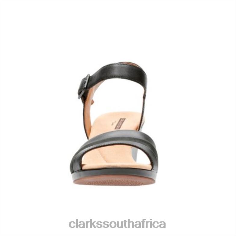 Lafley Aletha Clarks Black Leather 840404285 Unisex Clarks Black Leather