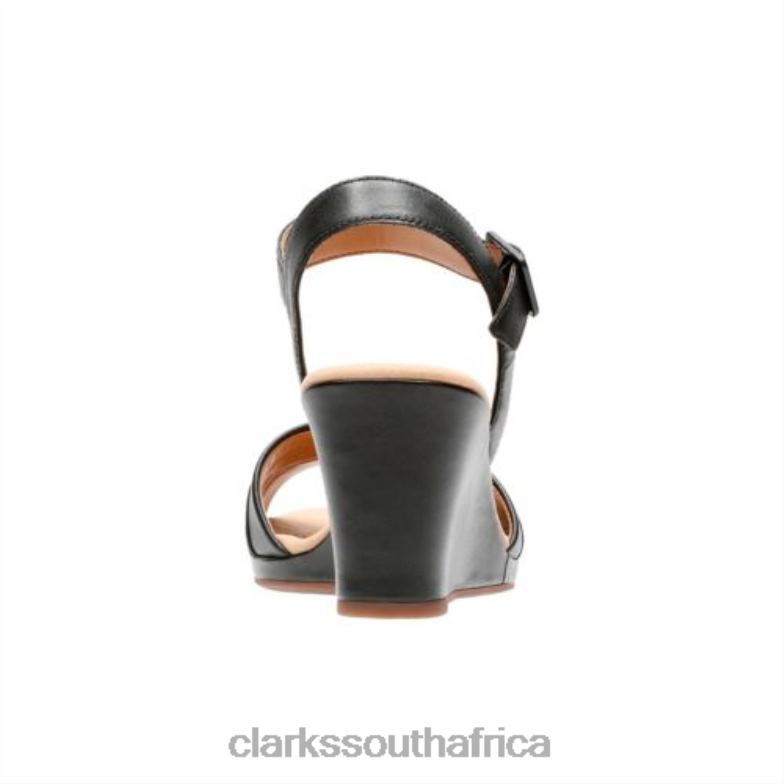 Lafley Aletha Clarks Black Leather 840404285 Unisex Clarks Black Leather