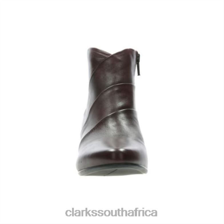 Leola Ice Clarks Bordeaux Leather 840404255 Unisex Clarks Bordeaux Leather