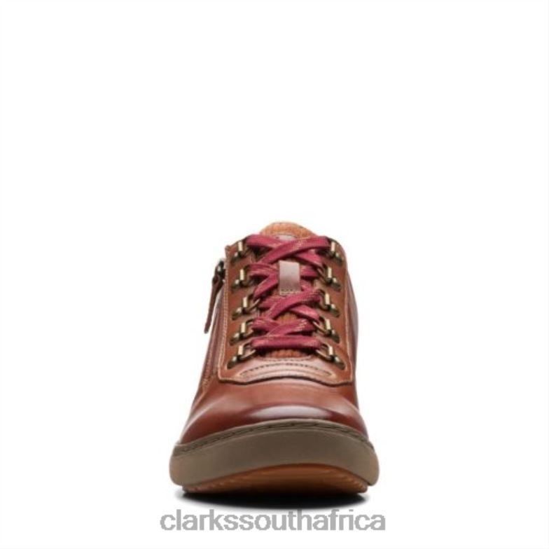 Nalle Mid Dark Tan Leather Clarks 840404118 Unisex Clarks Dark Tan Leather