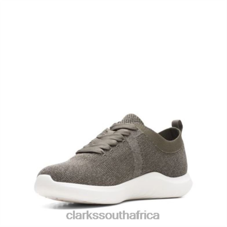 Nova Glint Clarks Dark Olive Combi 840404335 Unisex Clarks Dark Olive Combi