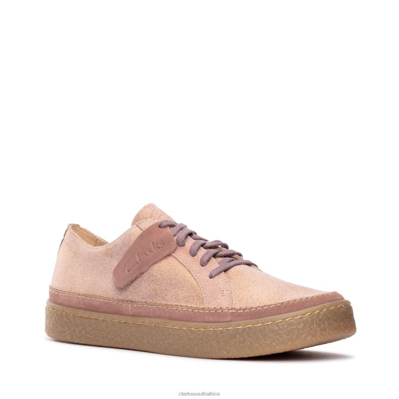 Pink Metalic Clarks Barleigh Lace 840403091 Unisex Clarks Pink Metalic