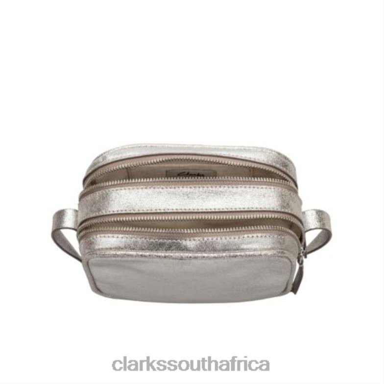 Silver Clarks Topsham Mila 840404312 Unisex Clarks Silver