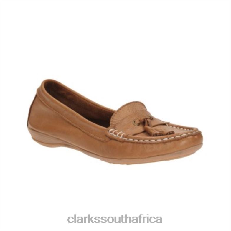 Tan Leather Clarks Faith 840404088 Unisex Clarks Tan Leather