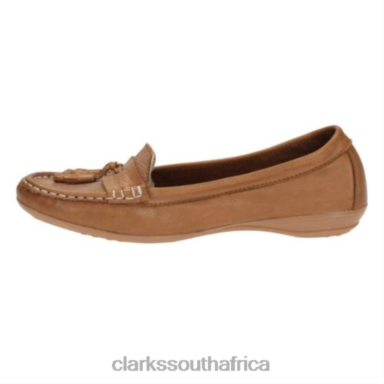 Tan Leather Clarks Faith 840404088 Unisex Clarks Tan Leather