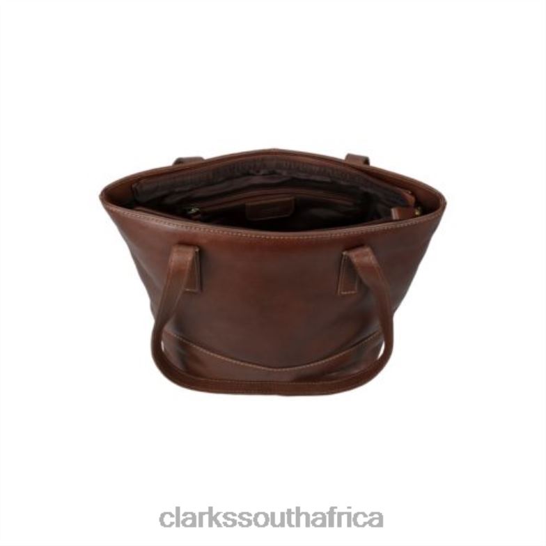 Tan Leather Clarks Rozala Maya 840404331 Unisex Clarks Tan Leather