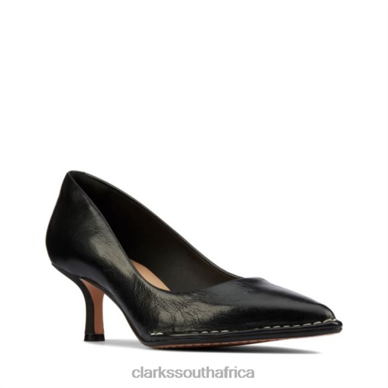 Thorna 55 Court Black Leather Clarks Black Leather 840405125 Unisex Clarks Black Leather