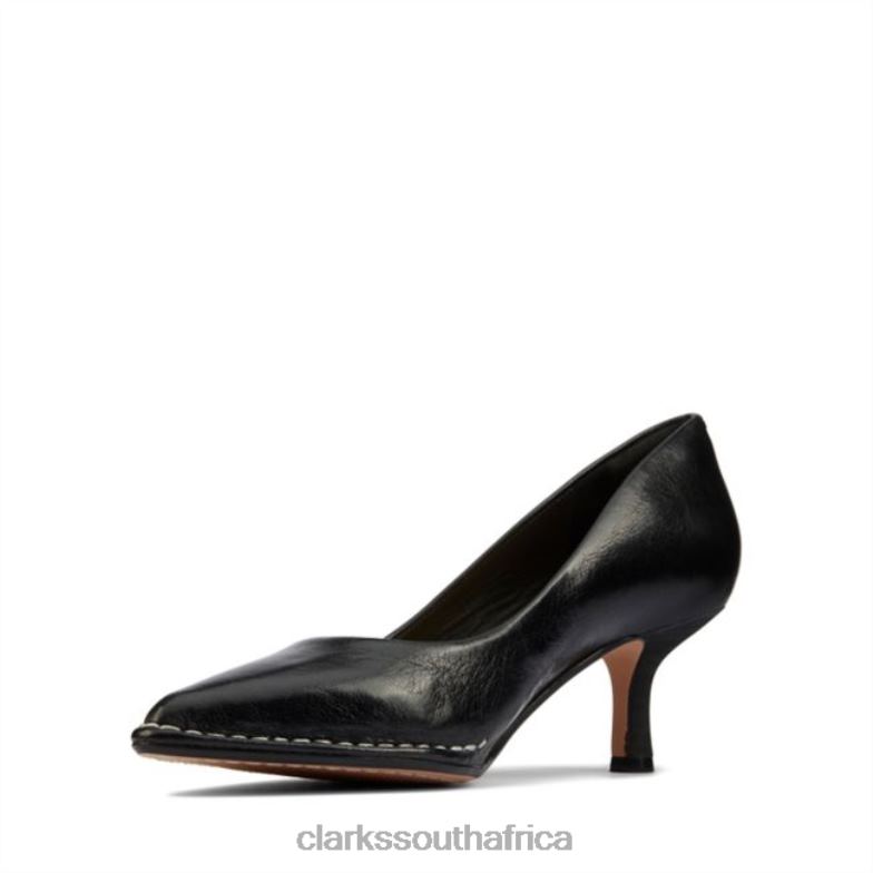 Thorna 55 Court Black Leather Clarks Black Leather 840405125 Unisex Clarks Black Leather