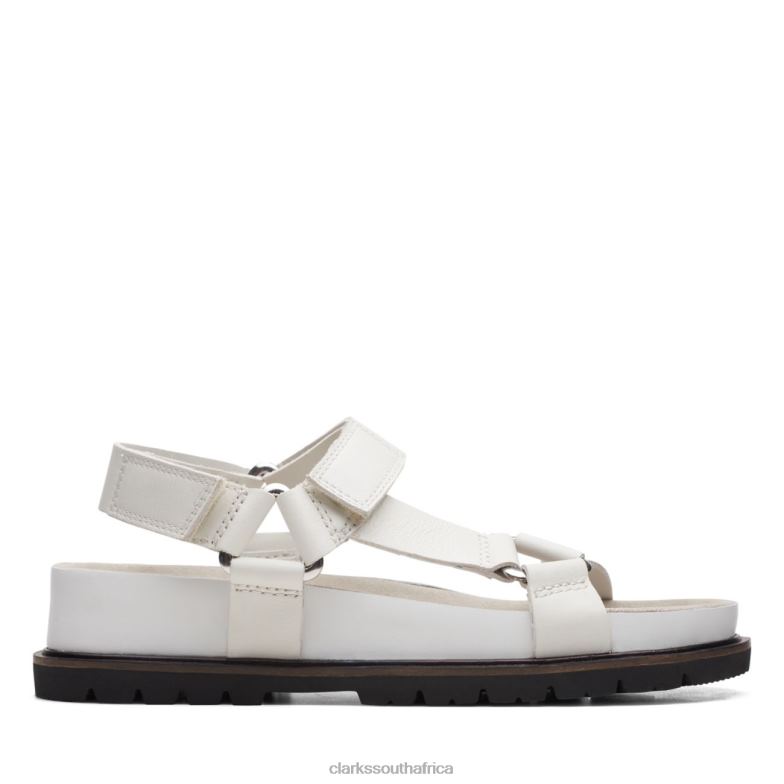 White Leather Clarks Orianna Sporty White Leather 840405240 Unisex Clarks White Leather