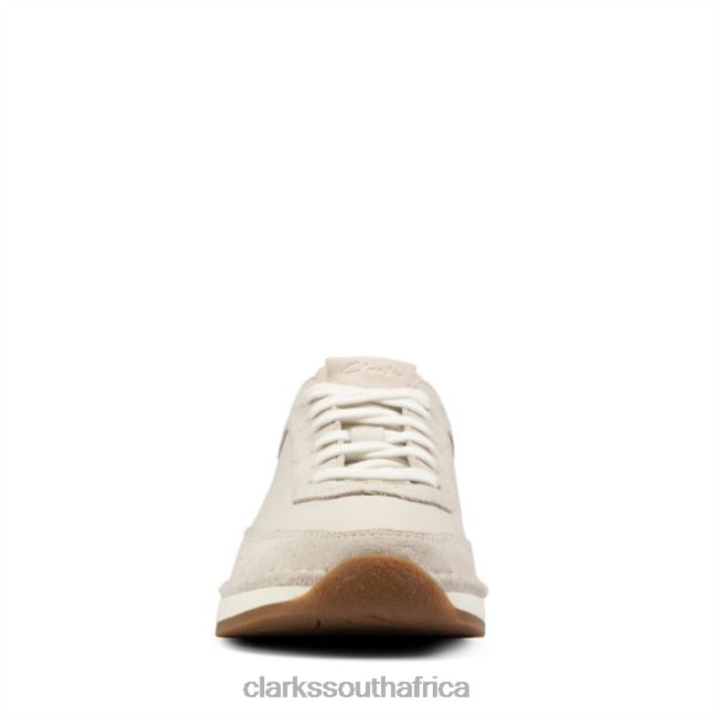 White Suede Clarks Craft Run Lace White Suede 840405104 Unisex Clarks White Suede