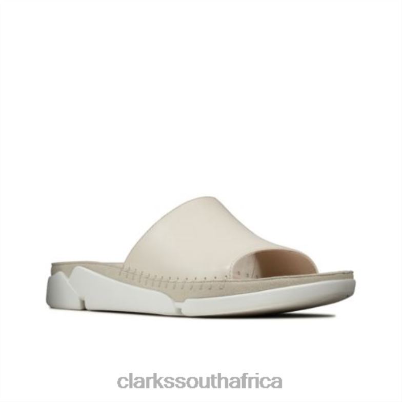 White Tri Slide Clarks 840404268 Unisex Clarks White