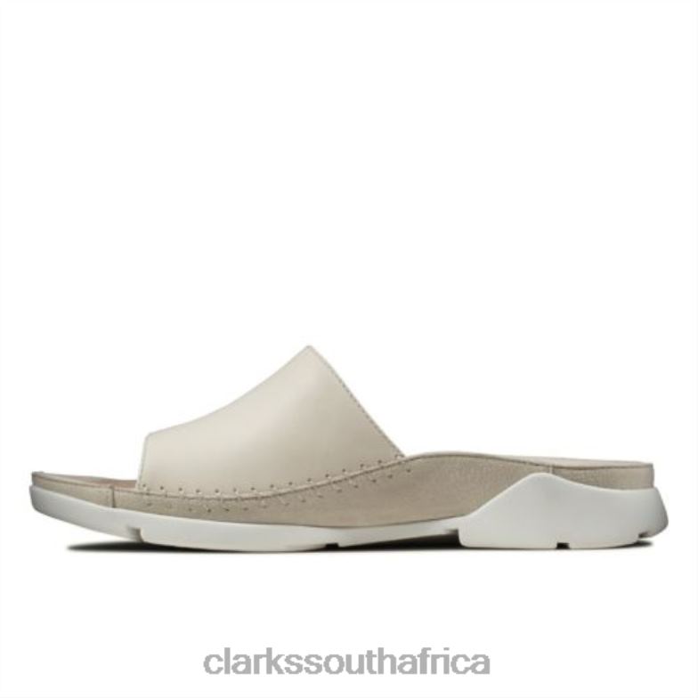 White Tri Slide Clarks 840404268 Unisex Clarks White