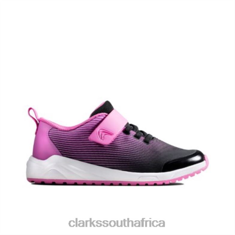 Aeon Pace Jnr F Fit Pink Clarks 840404750 Unisex Clarks Pink