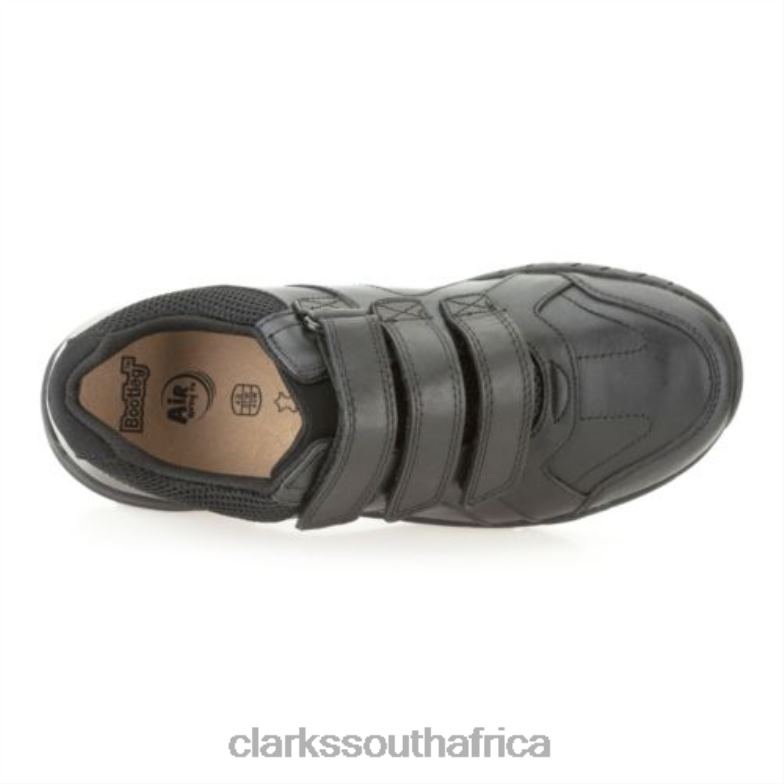 Air Suffolk Jnr G Fit Clarks Black Leather 840404965 Unisex Clarks Black Leather