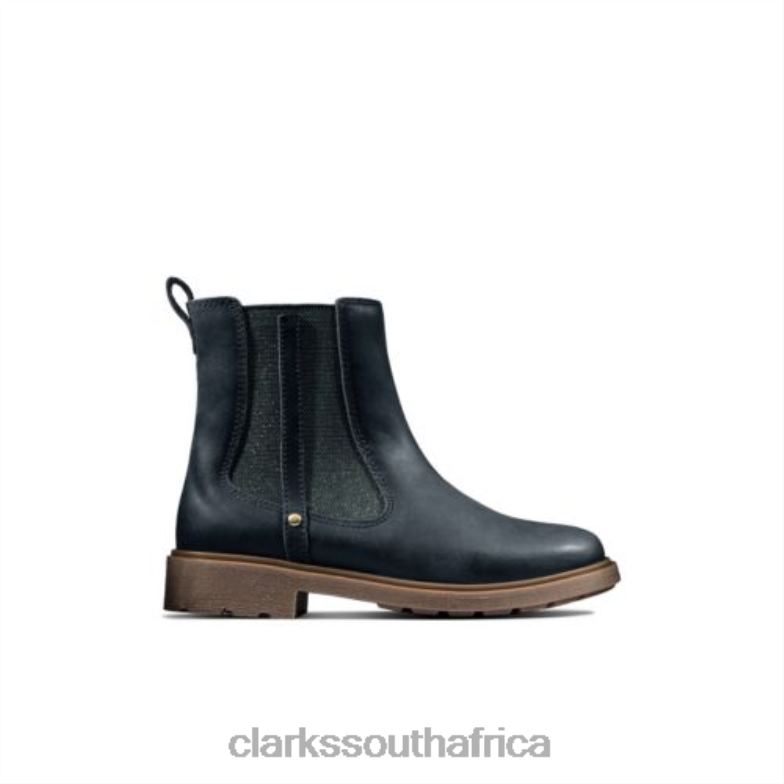 Astrol Orinf F Fit Clarks Navy Leather 840404565 Unisex Clarks Navy Leather