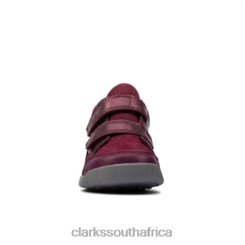 Berry Leather Clarks Rex Park Fst F Fit 840404555 Unisex Clarks Berry Leather