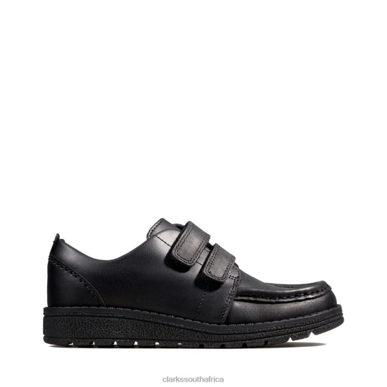 Black Leather Clarks Mendip Bright Kid Black Leather 840405859 Unisex Clarks Black Leather