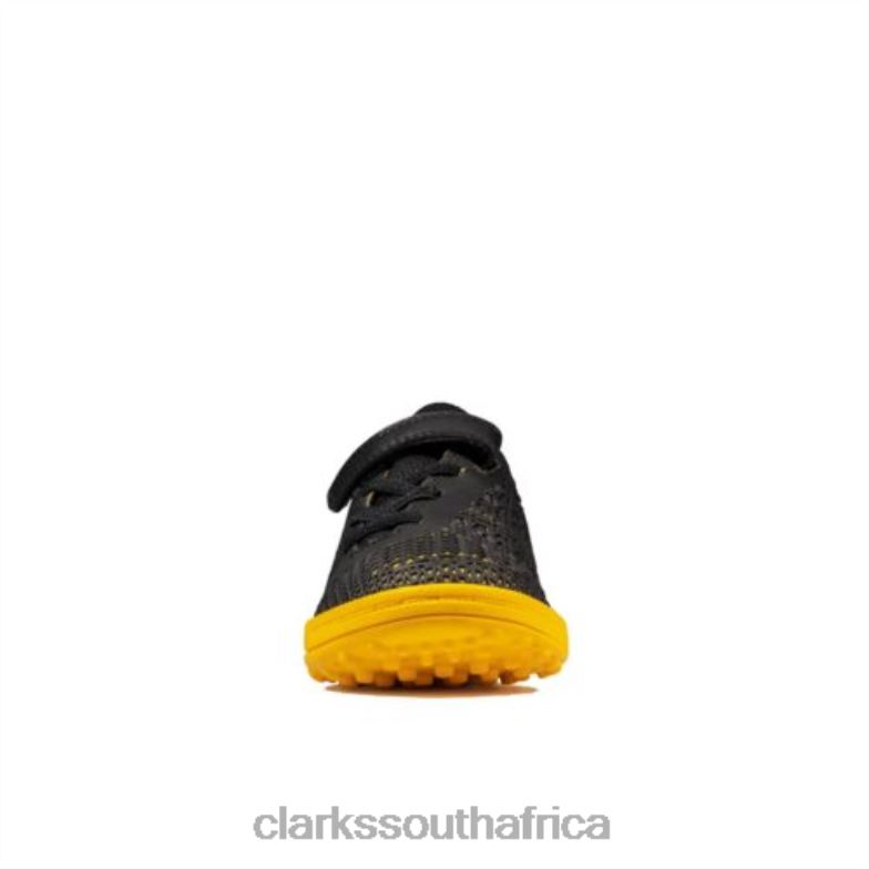 Black/Yel Low Award Swift Jnr F Fit Clarks 840404940 Unisex Clarks Black/Yellow