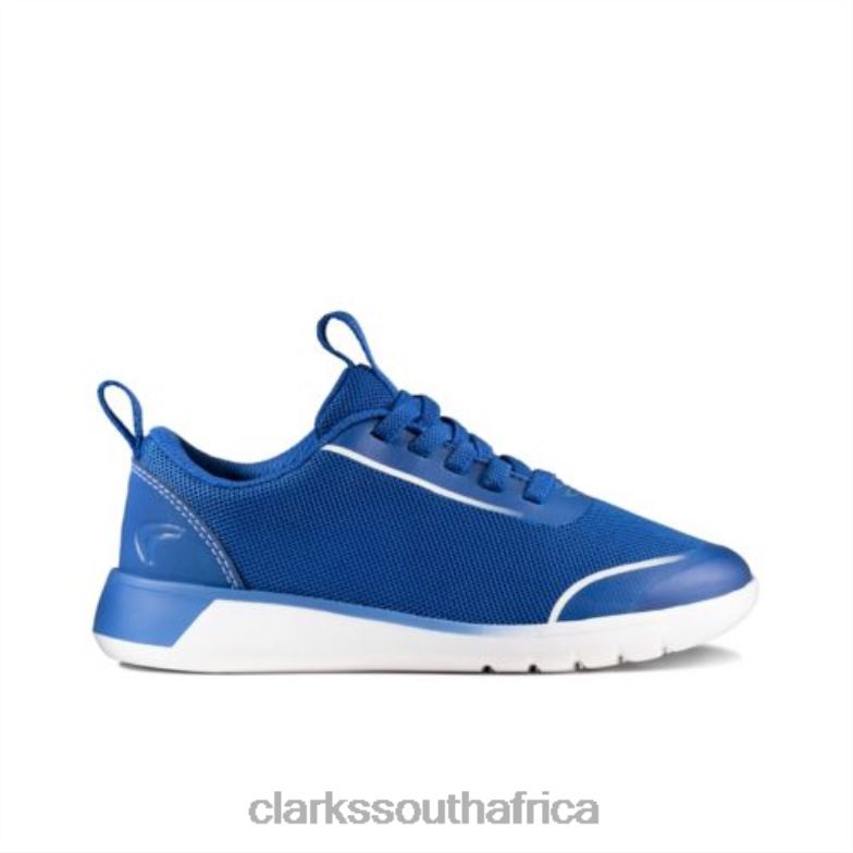 Blue Clarks Suburb Spark Jnr F Fit 840404944 Unisex Clarks Blue