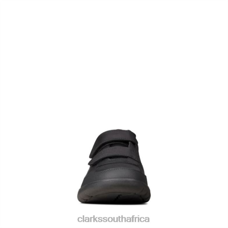 Clarks Black Leather Scape Flare Youth Black Leather 840405833 Unisex Clarks Black Leather