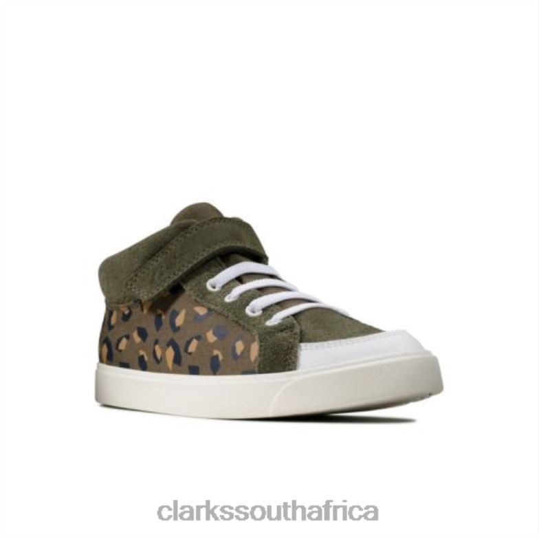 Clarks City Hop Inf G Fit Olive Camo 840404794 Unisex Clarks Olive Camo