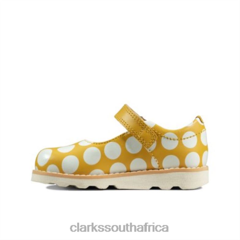 Clarks Crown Jump Fst G Fit Yel Low Interest 840404674 Unisex Clarks Yellow Interest
