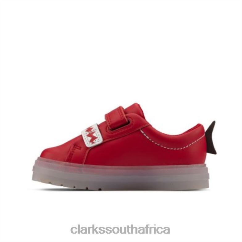 Clarks Flarescalelo Fst G Fit Red Leather 840404938 Unisex Clarks Red Leather