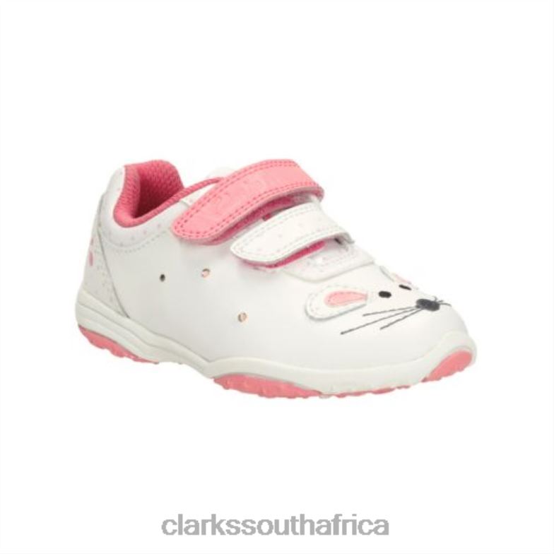 Clarks Giggle Up Fst G Fit White 840404754 Unisex Clarks White