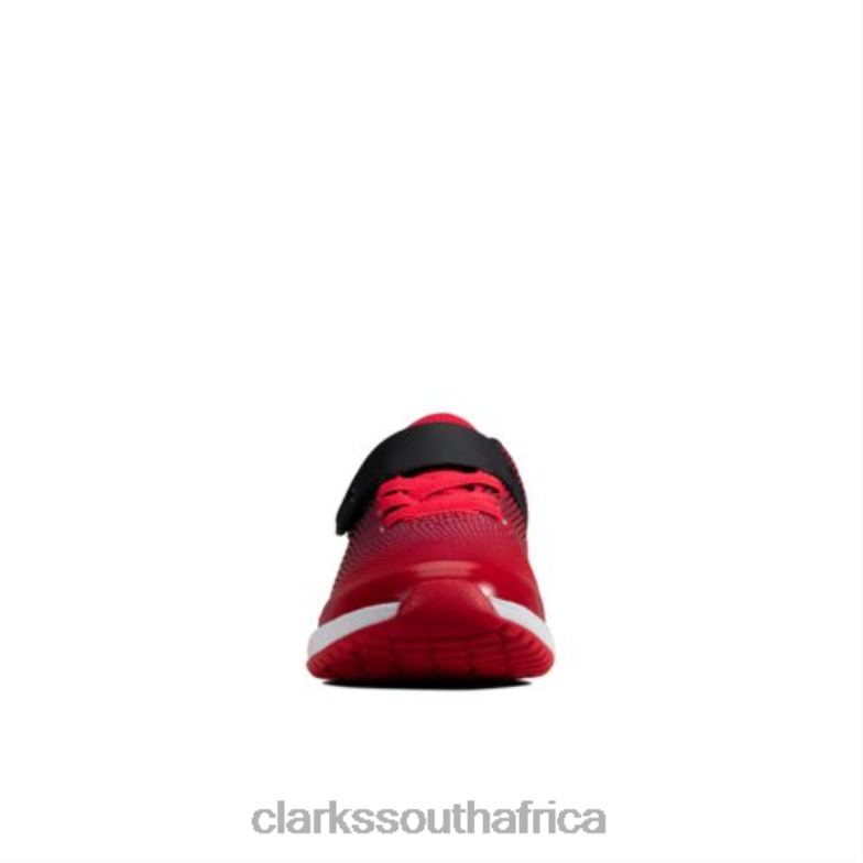 Clarks Red Aeon Pace Jnr G Fit 840404961 Unisex Clarks Red