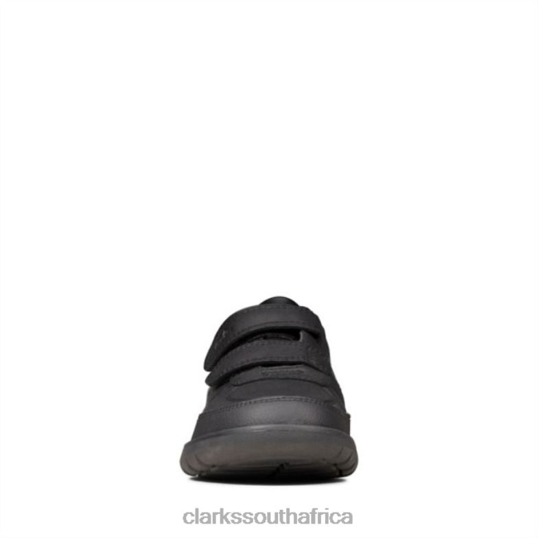 Clarks Scape Flare Kid Black Leather Black Leather 840405834 Unisex Clarks Black Leather