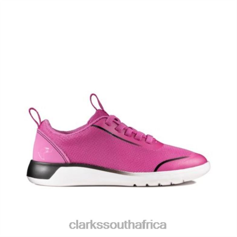 Clarks Suburb Spark Jnr G Fit Pink 840404698 Unisex Clarks Pink