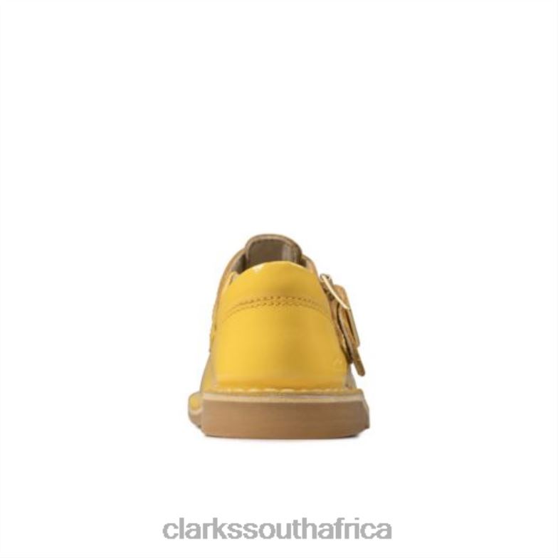 Comet Weave Inf G Fit Yel Low Patent Clarks 840404726 Unisex Clarks Yellow Patent