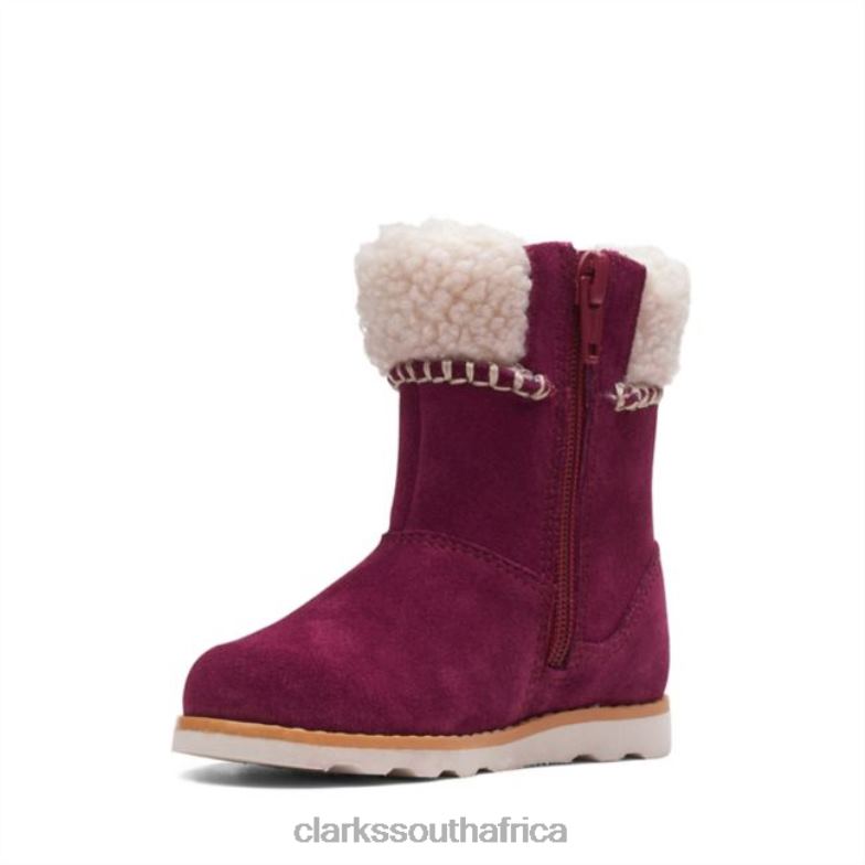 Crown Loop Toddler Purple Suede Clarks Purple Suede 840405765 Unisex Clarks Purple Suede