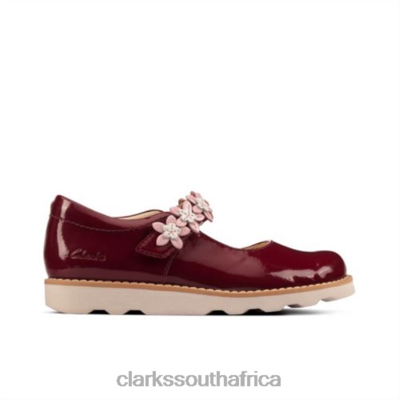 Crown Petal Inf F Fit Clarks Cherry 840404701 Unisex Clarks Cherry