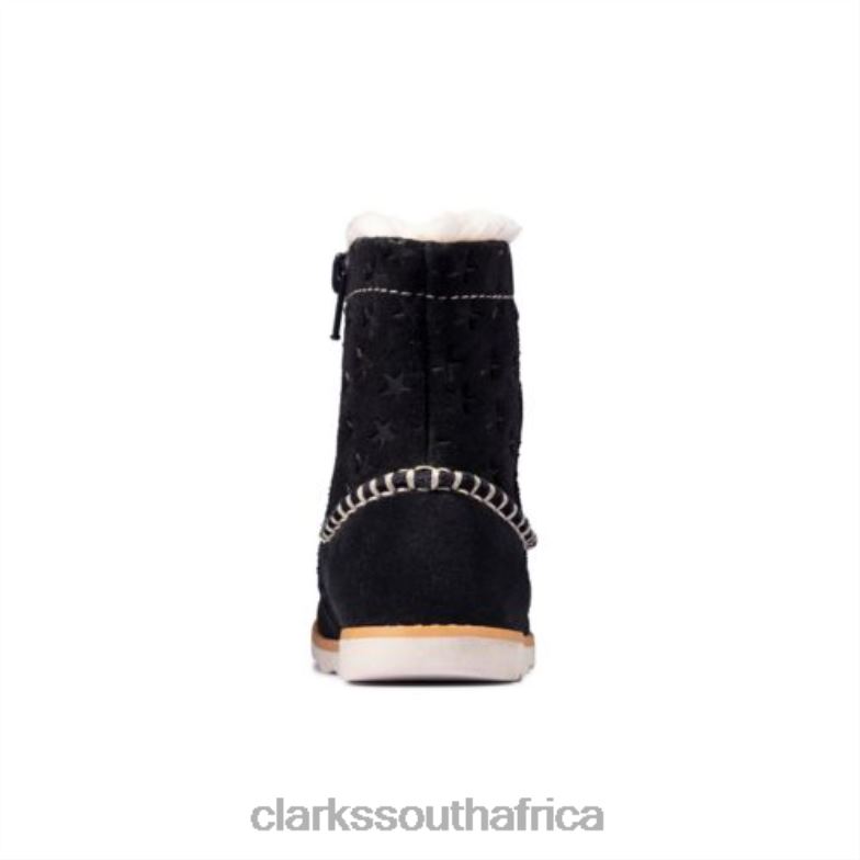 Crown Piper Inf G Fit Navy Suede Clarks 840404574 Unisex Clarks Navy Suede