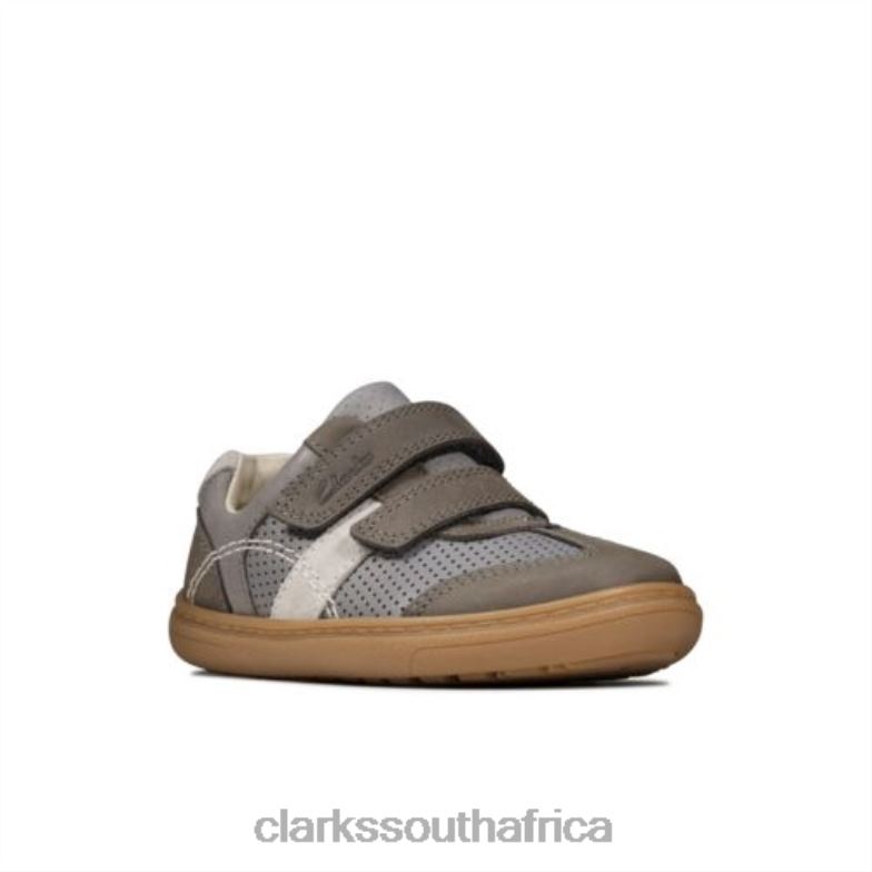 Dark Grey Leather Clarks Flash Metra Fst G Fit 840404955 Unisex Clarks Dark Grey Leather