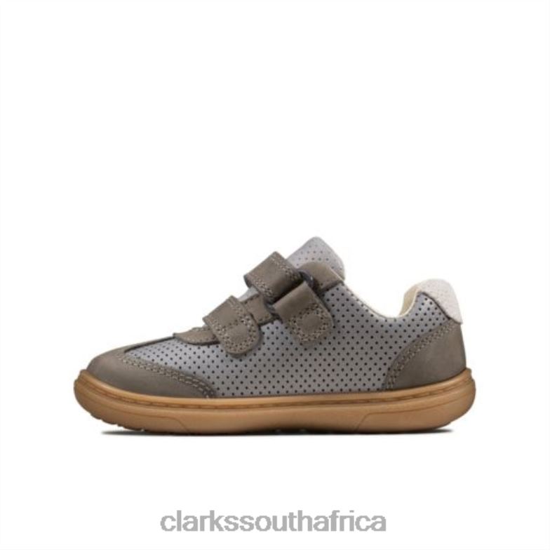 Dark Grey Leather Clarks Flash Metra Fst G Fit 840404955 Unisex Clarks Dark Grey Leather