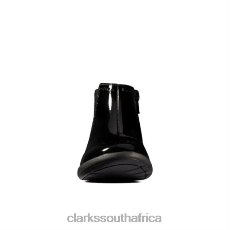 Etch Form Inf G Fit Clarks Black Patent 840404583 Unisex Clarks Black Patent