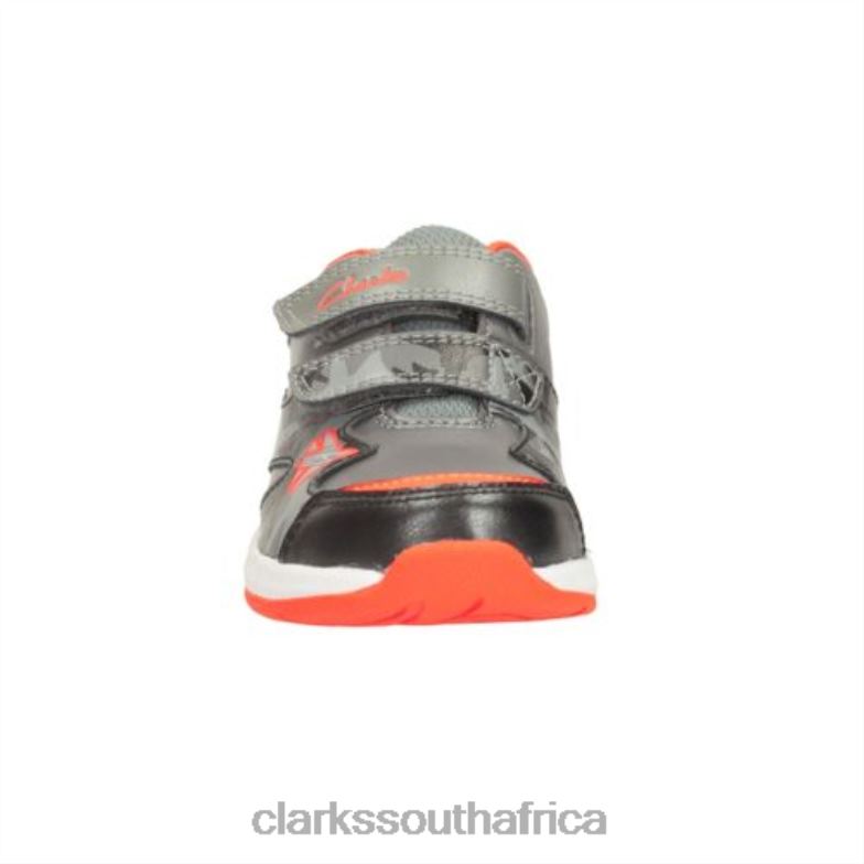 Grey Clarks Piper Fun Jnr F Fit 840404971 Unisex Clarks Grey