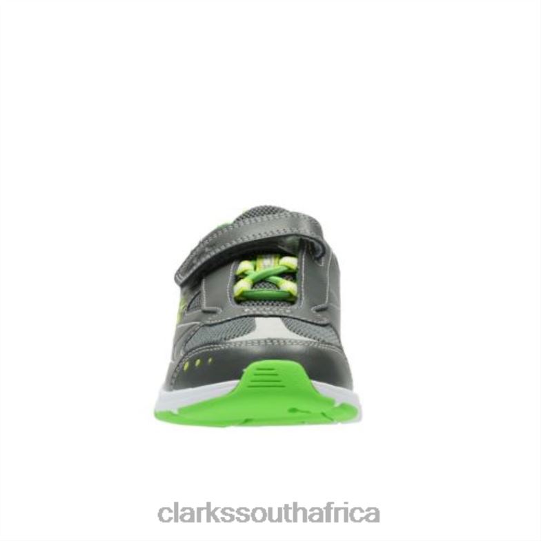 Grey Clarks Reflectpop Jnr F Fit 840405011 Unisex Clarks Grey