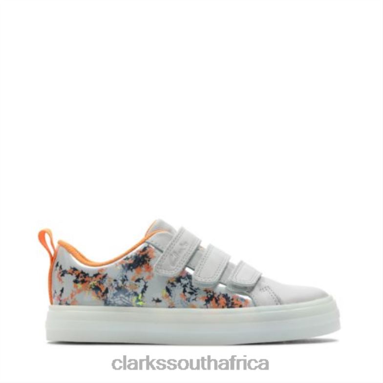 Grey Interest Clarks Nova Scale Inf G Fit 840404696 Unisex Clarks Grey Interest